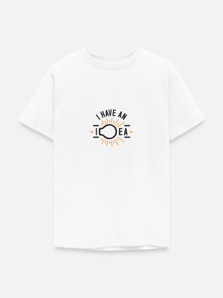 Idea - Teenager T-Shirt - Weiß