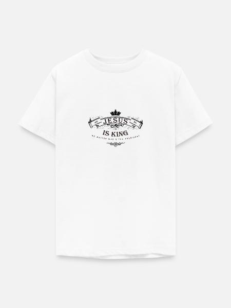 jesus is king - Teenager T-Shirt - Weiß