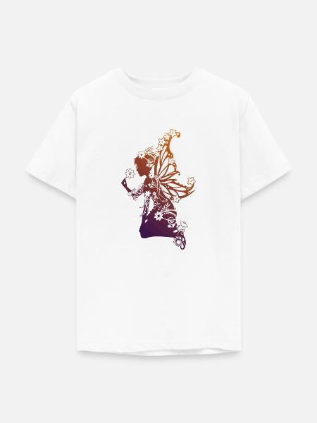 Blumenelfe OL - Teenager T-Shirt - Weiß