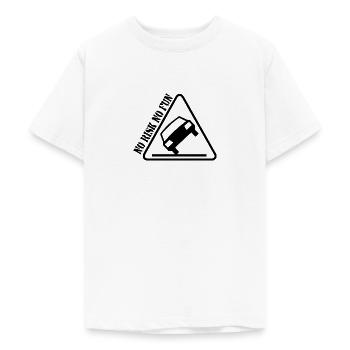 Pas de risque pas de plaisir drôle cadeau tuning voiture - T-shirt Ado - blanc - Devant - AI Model Teenager Male dark (155cm)