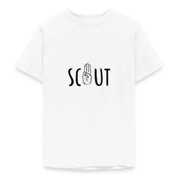 Pfadfinder / Pfadfinder - Teenager T-Shirt - Weiß - Vorne - AI Model Teenager Male dark (155cm)