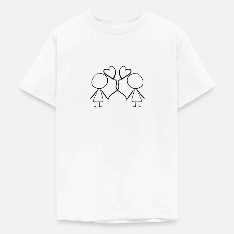 Cuore Amicizia - Maglietta per ragazzi - bianco