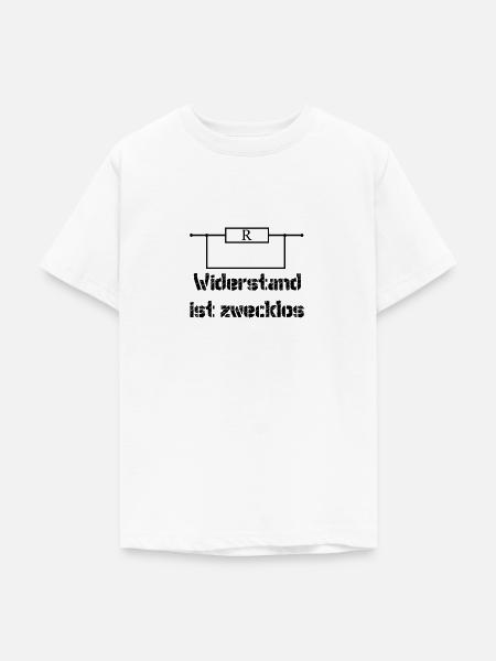 Widerstand ist zwecklos - Teenager T-Shirt - Weiß