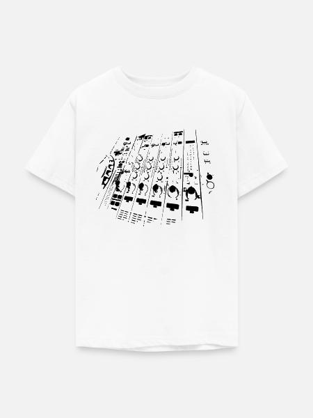 DJ Mischpult - Teenager T-Shirt - Weiß