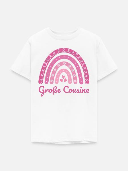 Große Cousine Boho Regenbogen - Teenager T-Shirt - Weiß