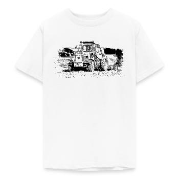 Traktor Fortschritt ZT 303 E - Teenager T-Shirt - Weiß - Vorne - AI Model Teenager Male dark (155cm)