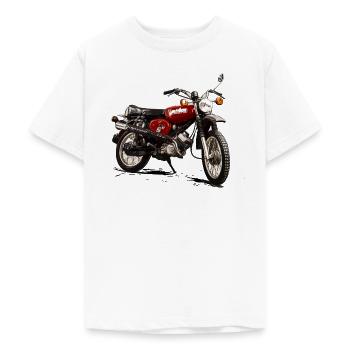 S51 Enduro Simson Motorrad - Teenager T-Shirt - Weiß - Vorne - AI Model Teenager Male dark (155cm)