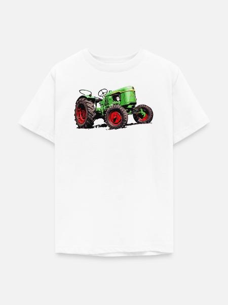 Alter Deutz Traktor D25 - Teenager T-Shirt - Weiß