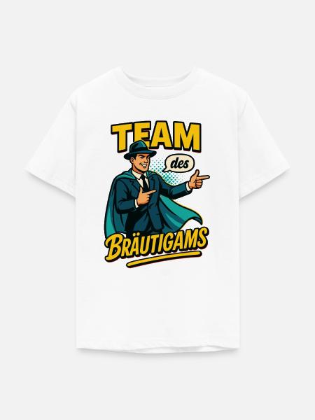 Team des Bräutigams Helden - Teenager T-Shirt - Weiß