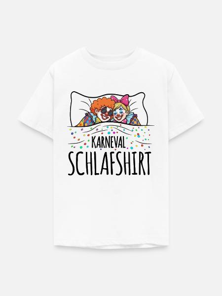 Fasching Schlafshirt - Teenager T-Shirt - Weiß