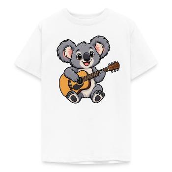 Süßer Koala mit Gitarre - Teenager T-Shirt - Weiß - Vorne - AI Model Teenager Male dark (155cm)