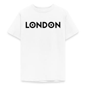 LONDON - Teenage T-Shirt - white - Front - AI Model Teenager Male dark (155cm)