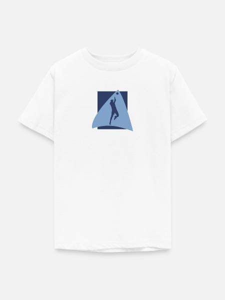 Volleyballer Beach - Teenager T-Shirt - Weiß