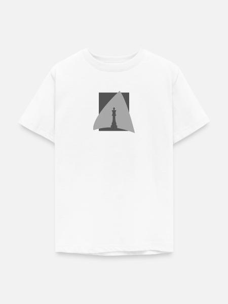 Schachbrett Bischof Strategie - Teenager T-Shirt - Weiß