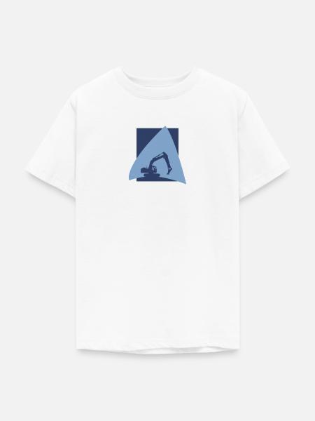 Baggerfahrerin Hausbau Hausbau - Teenager T-Shirt - Weiß