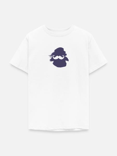 Schnurrbart Baertig Hipster - Teenager T-Shirt - Weiß