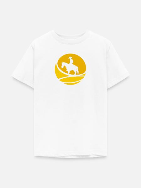 Cowboy Sheriff Sattel - Teenager T-Shirt - Weiß