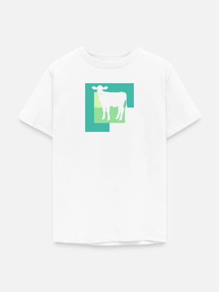 Vegan Fleisch Gesund - Teenager T-Shirt - Weiß