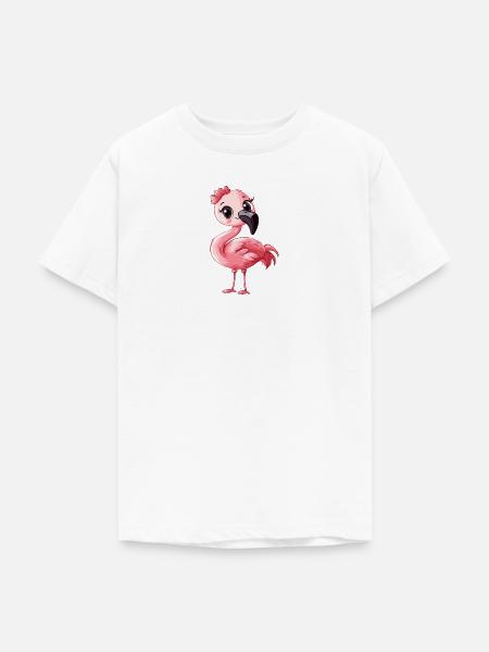 Flamingo Wasservogel - Teenager T-Shirt - Weiß