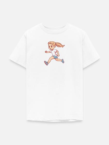 Laufen Sprint Sprinter - Teenager T-Shirt - Weiß
