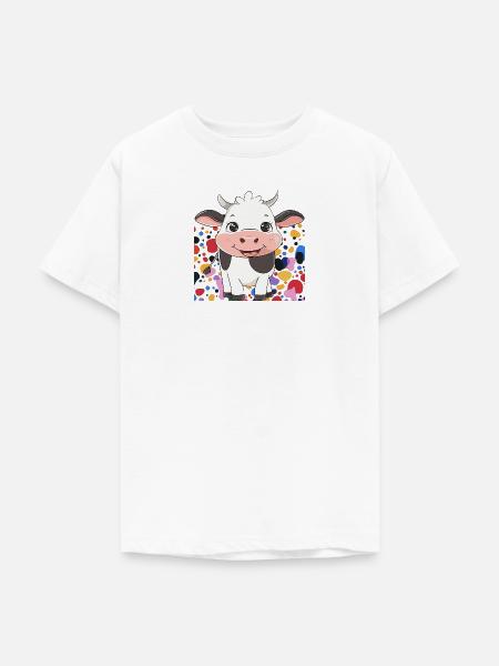 Kuh Nutztier - Teenager T-Shirt - Weiß