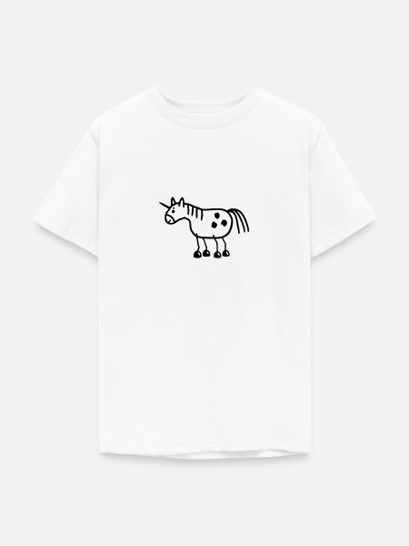 Einhorn - Fabeltier - Teenager T-Shirt - Weiß