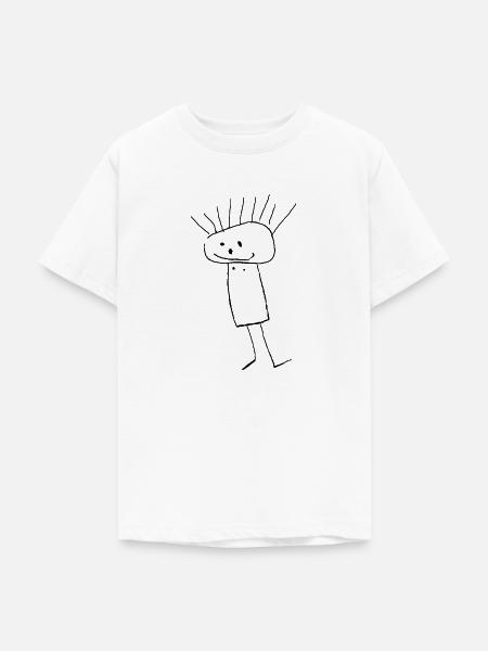 Männchen - Teenager T-Shirt - Weiß