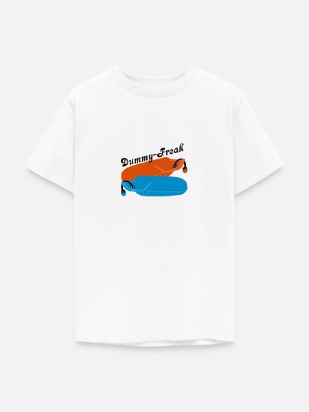 Dummy Freak - Teenager T-Shirt - Weiß