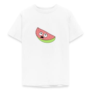 melon - T-shirt Ado - blanc - Devant - AI Model Teenager Male dark (155cm)