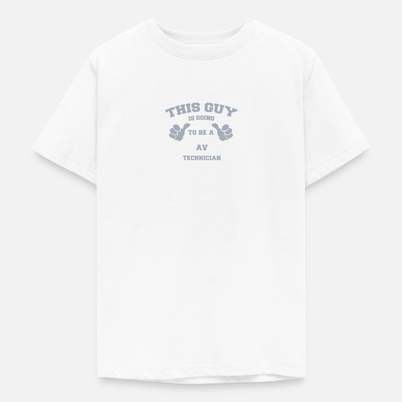 Dieser Typ wird ein AV-Techniker - Teenager T-Shirt - Weiß
