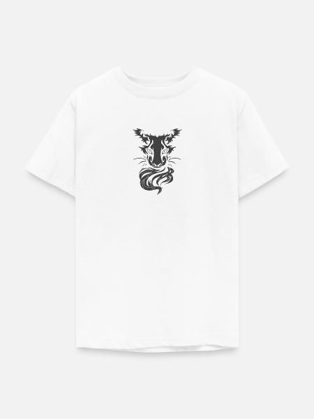Katze - Teenager T-Shirt - Weiß