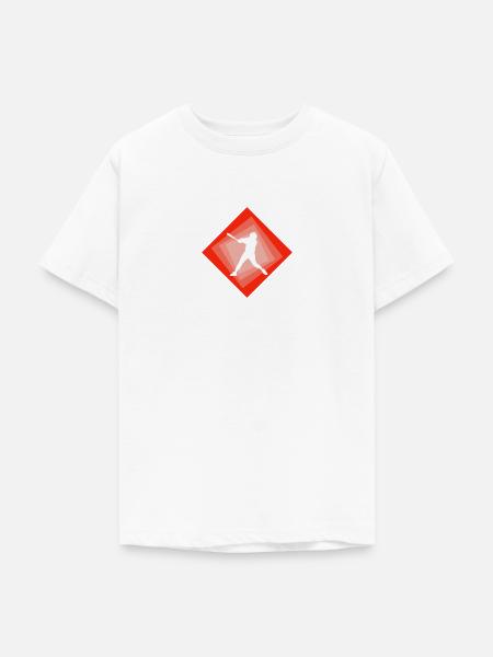 Softball Softballschläger Softball - Teenager T-Shirt - Weiß