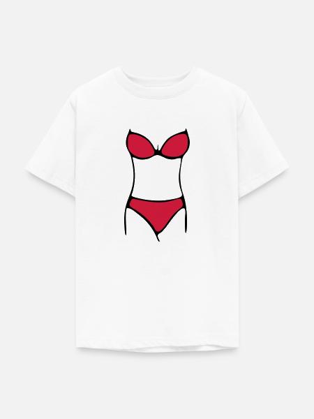bikini - Teenager T-Shirt - Weiß
