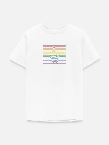 Middle Finger bunt - Teenager T-Shirt - Weiß