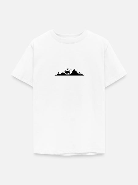 Winter - Ski Sessellift - Teenager T-Shirt - Weiß