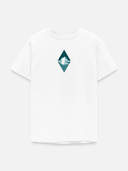 Skiing Ski Skiing - Teenager T-Shirt - Weiß