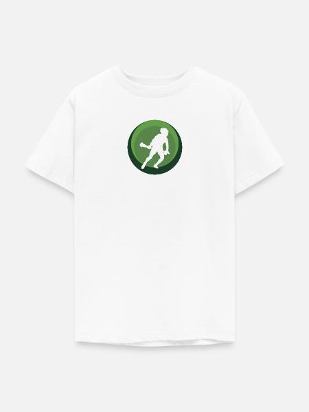 Lacrosse field Intercrosse - Teenager T-Shirt - Weiß