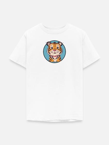 Tiger - Teenager T-Shirt - Weiß