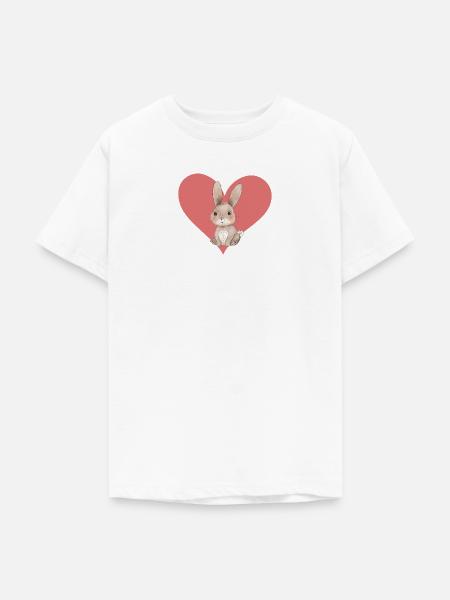 Hase Häschen - Teenager T-Shirt - Weiß