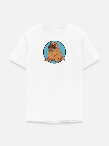 Walross Meeresbewohner - Teenager T-Shirt - Weiß