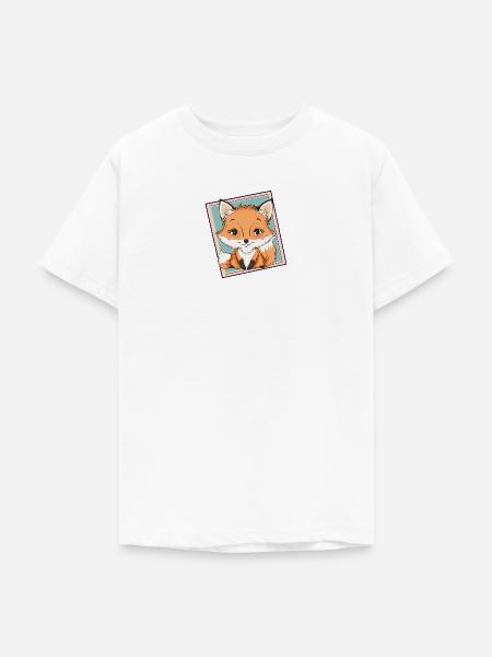 Fuchs Waldbewohner - Teenager T-Shirt - Weiß