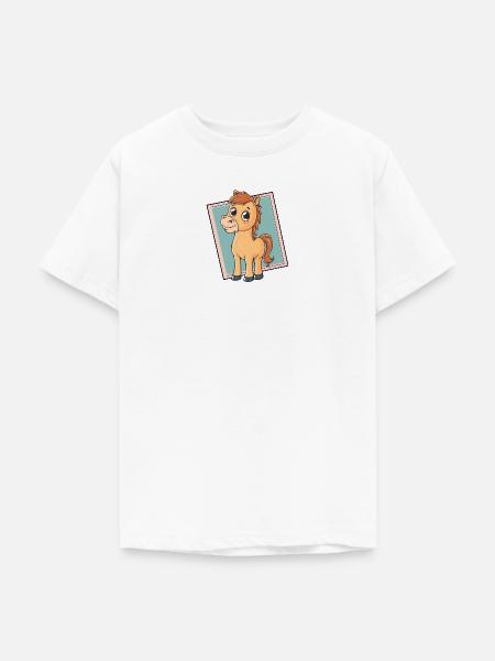 Pferd Hufe - Teenager T-Shirt - Weiß