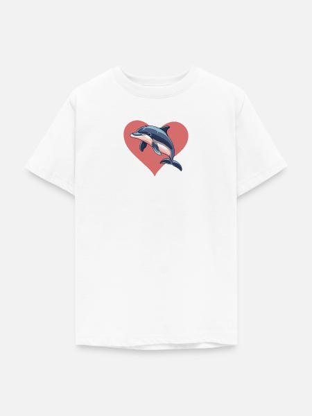 Delfin Meerestiere Riff - Teenager T-Shirt - Weiß