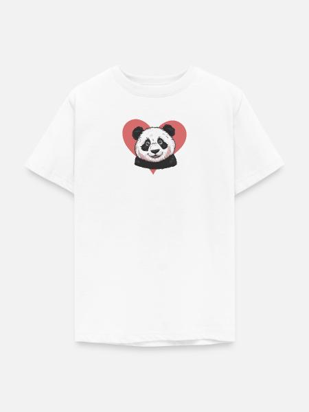 Panda Grizzly - Teenager T-Shirt - Weiß