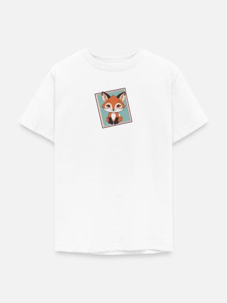 Fuchs Fox Wald - Teenager T-Shirt - Weiß
