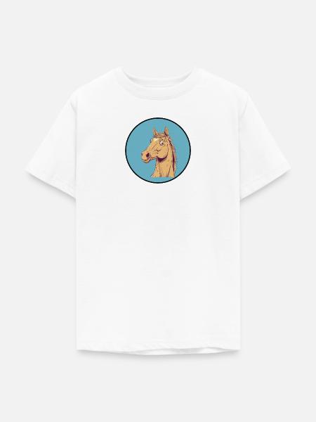Pferde Reiter Hufe - Teenager T-Shirt - Weiß