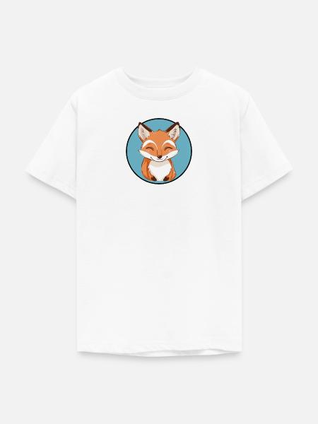Fuchs Waldbewohner - Teenager T-Shirt - Weiß