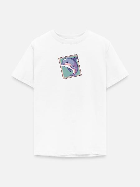 Delfin Meer Riff - Teenager T-Shirt - Weiß