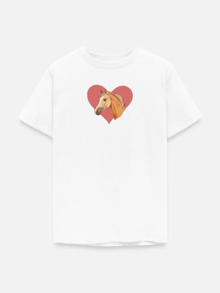 Pferde Ponyhof - Teenager T-Shirt - Weiß