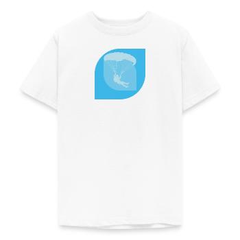 Parachutisme - T-shirt Ado - blanc - Devant - AI Model Teenager Male dark (155cm)